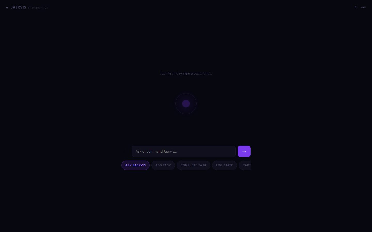 Jaervis assistant interface
