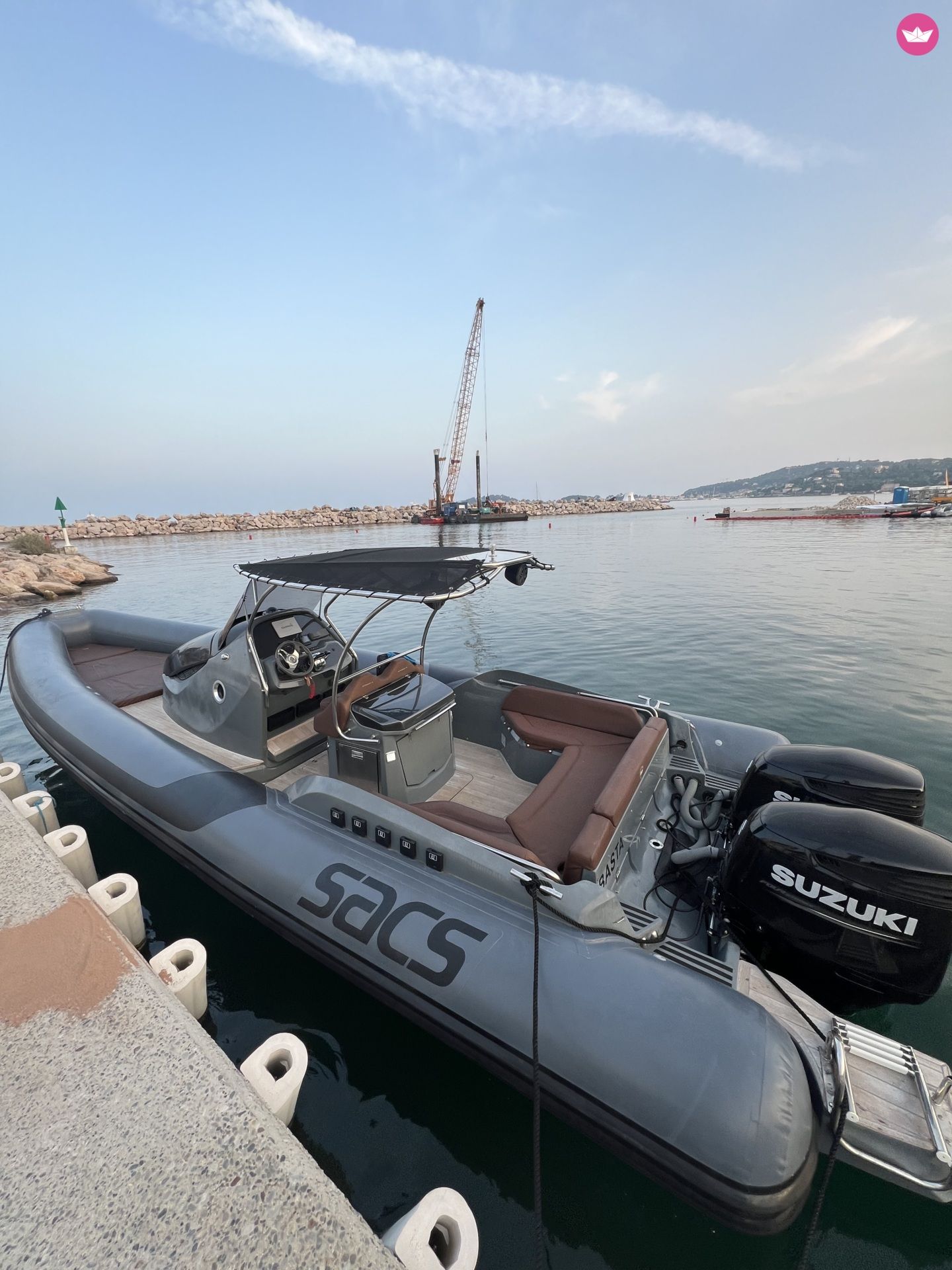 Basta moored at Beaulieu-sur-Mer
