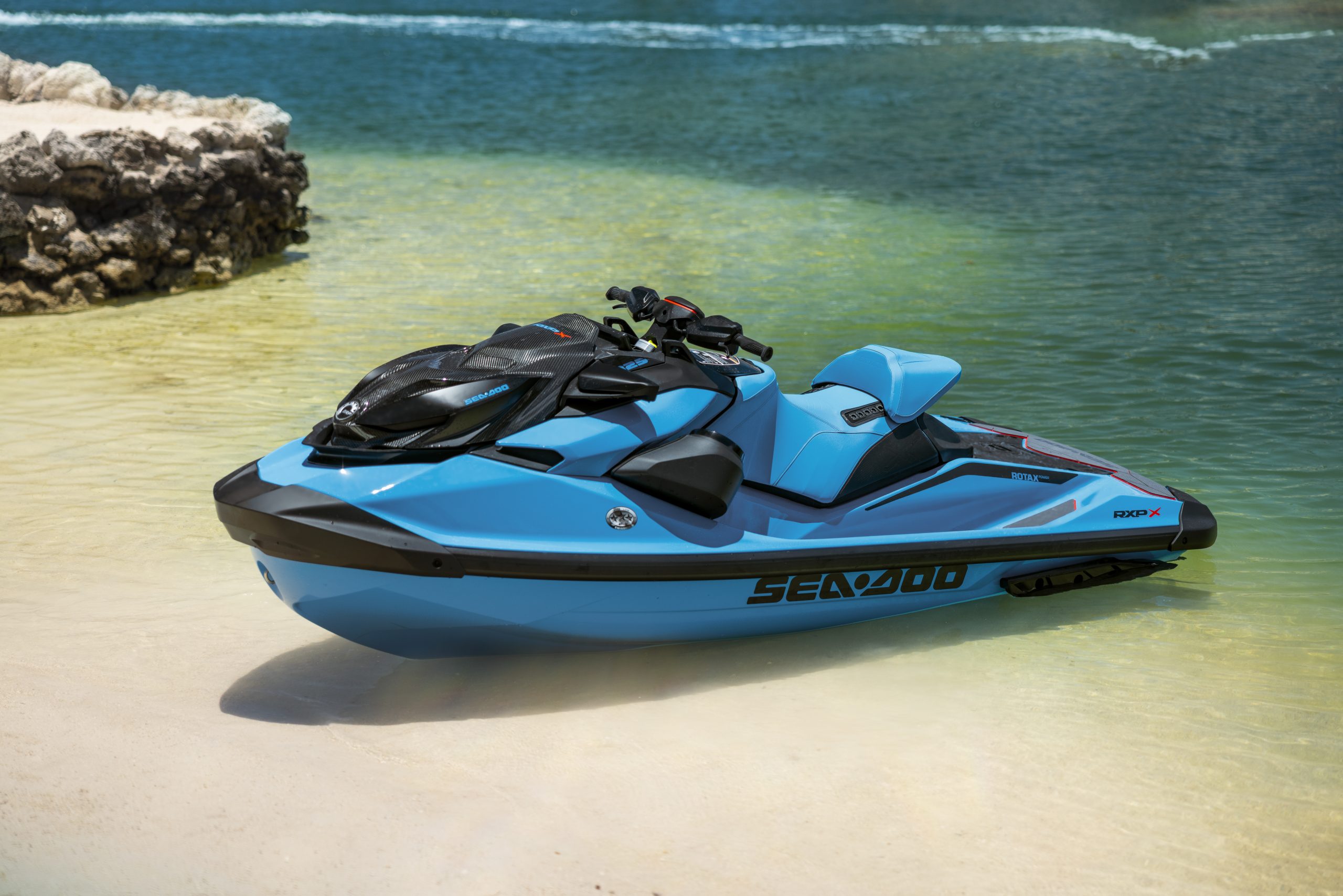Sea-Doo jet ski, blue
